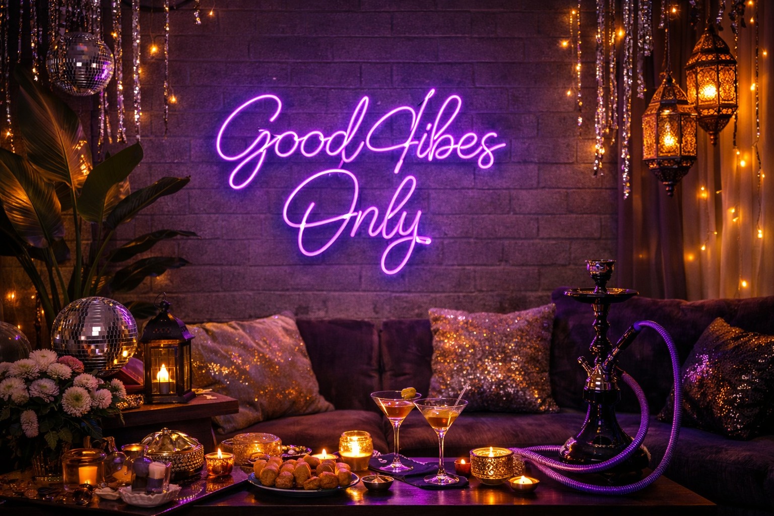 Home decor neon light